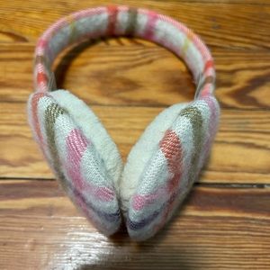 Burberry Multicoloured Check Cashmere Earmuffs